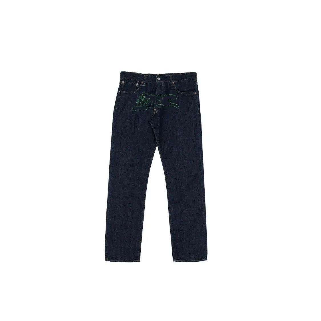 Jean Running Dog Pant denim bleu marine (S) - JIRISU