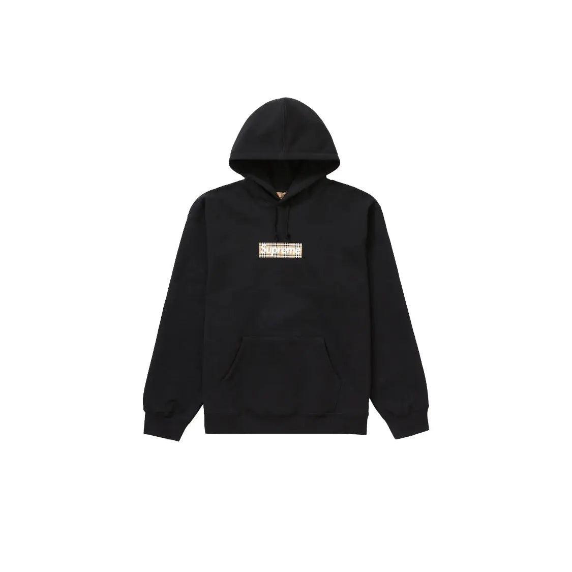 Sweat à capuche noir Box logo - JIRISU