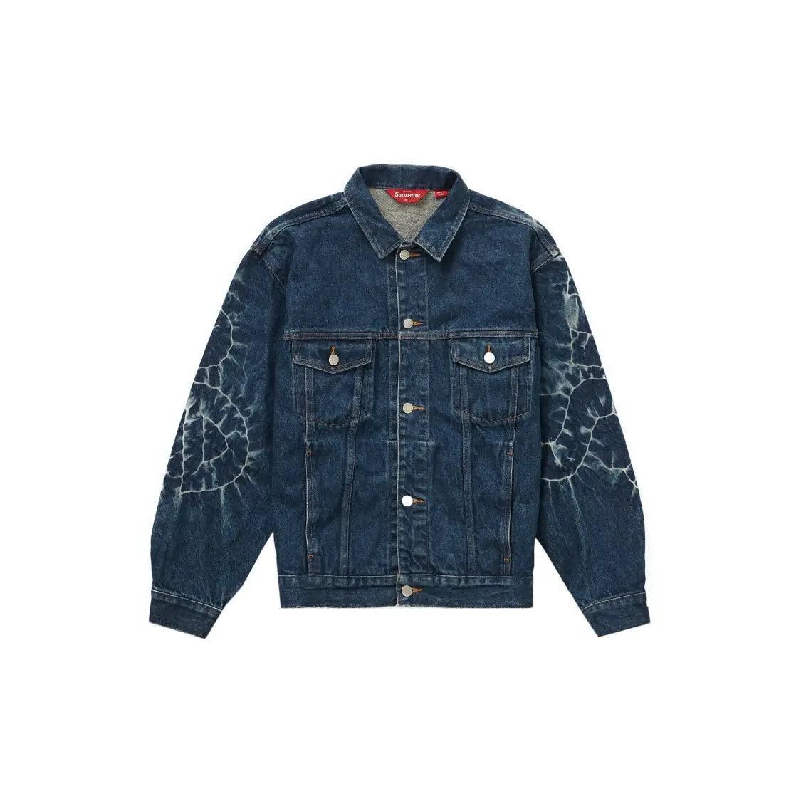 Veste Shibori Denim Trucker Jacket coloris indigo (S/M) - JIRISU