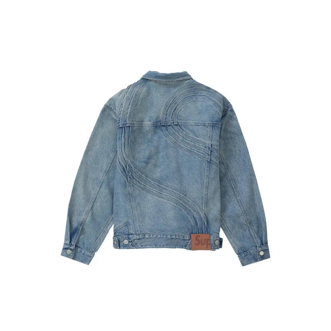 Veste en Denim S Logo Trucker Jacket coloris bleu délavé - JIRISU