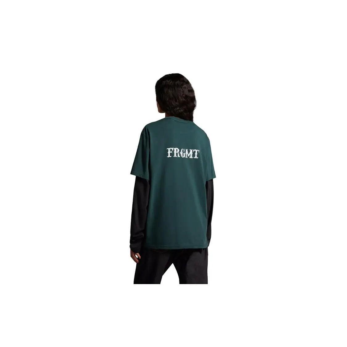 T-shirt en coton épais vert forêt (S) - JIRISU