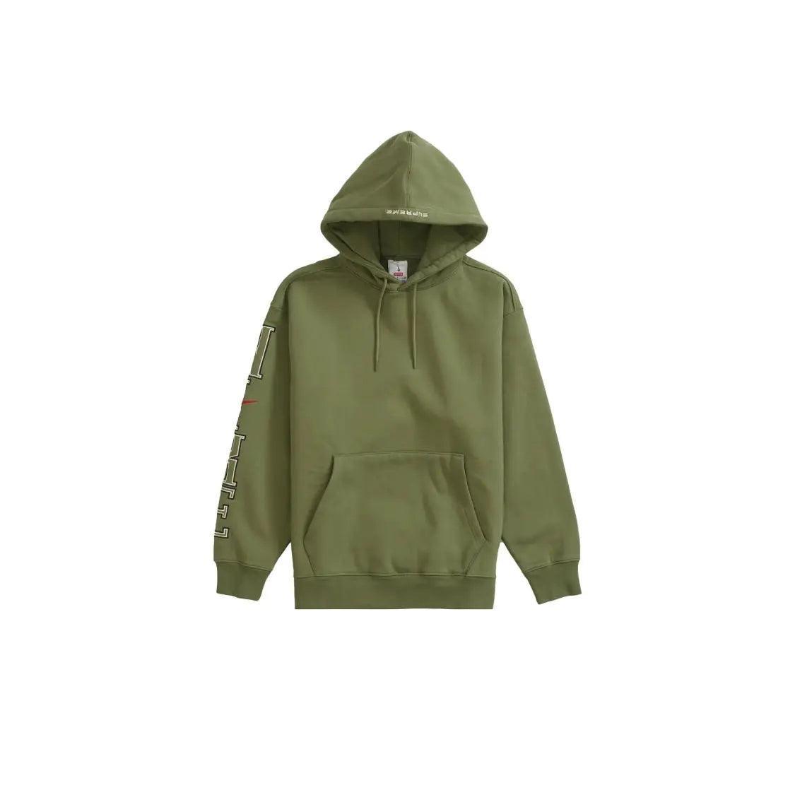 Sweat à Capuche Hooded Shirt coloris vert Olive - JIRISU