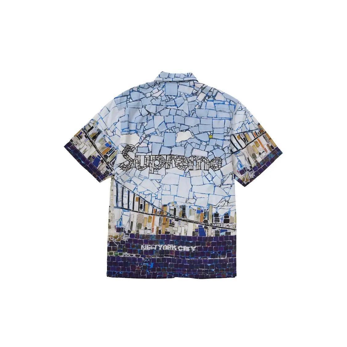 Chemise à motifs Mosaïque New-York City coloris multicolore - JIRISU