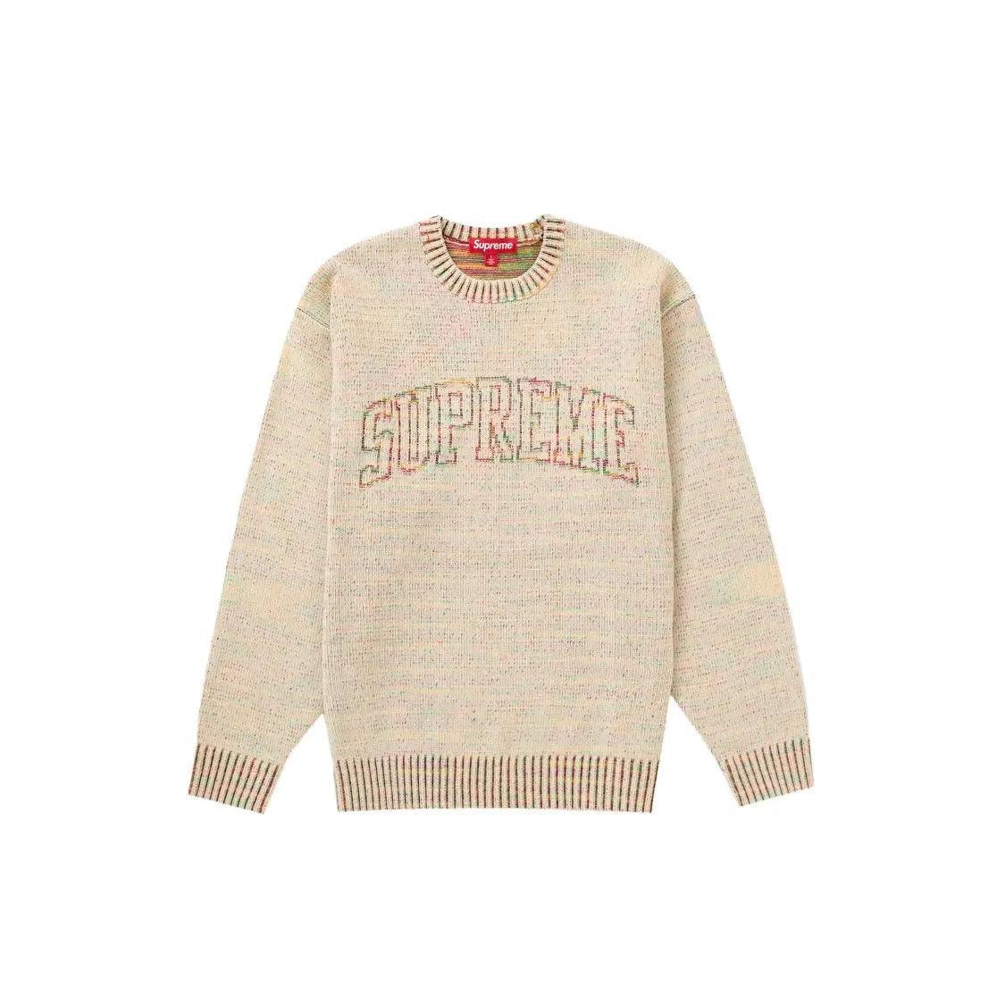 Pull Contrast Arc Sweater coloris Beige - JIRISU