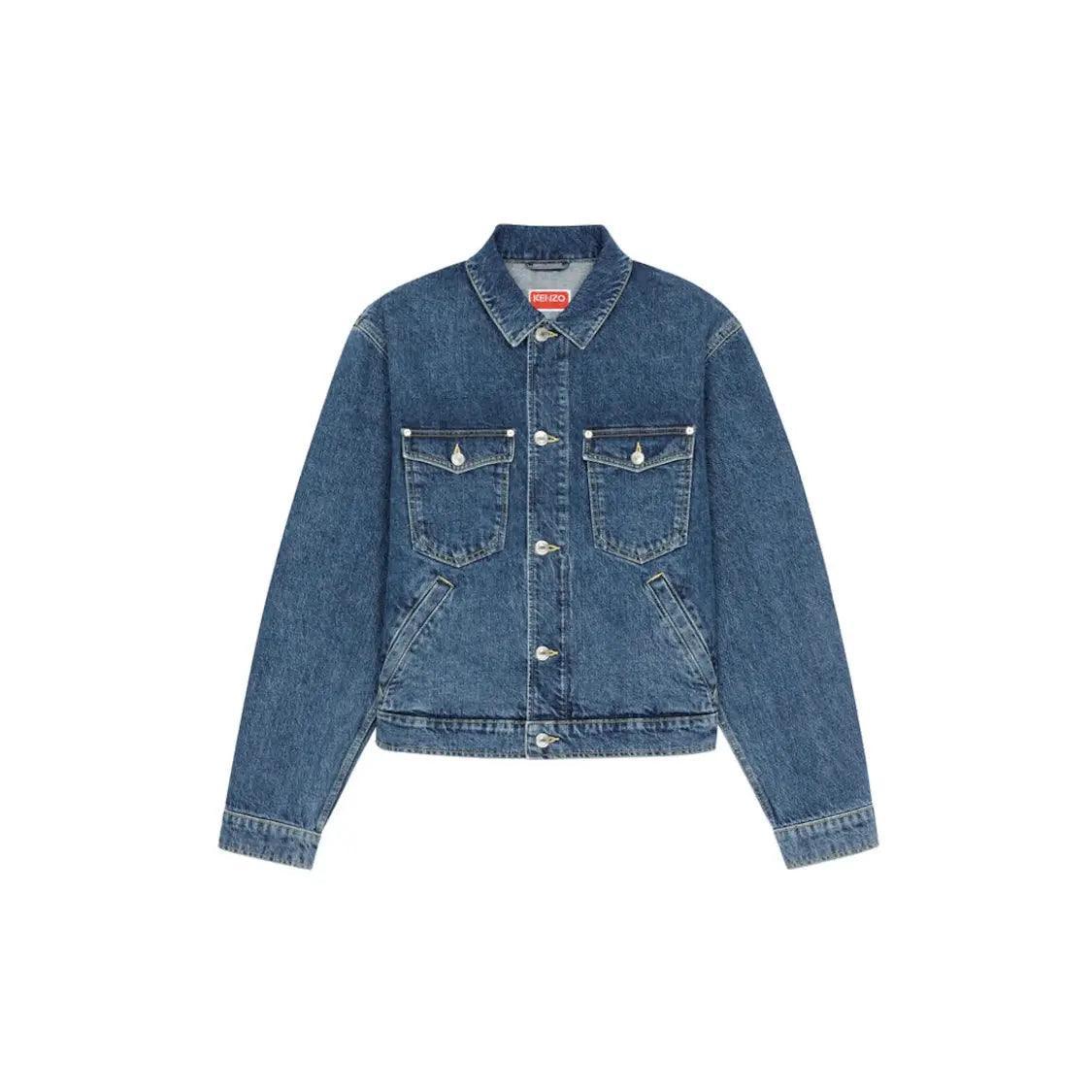 Veste en Denim Boke Flower brodée Jacket - JIRISU