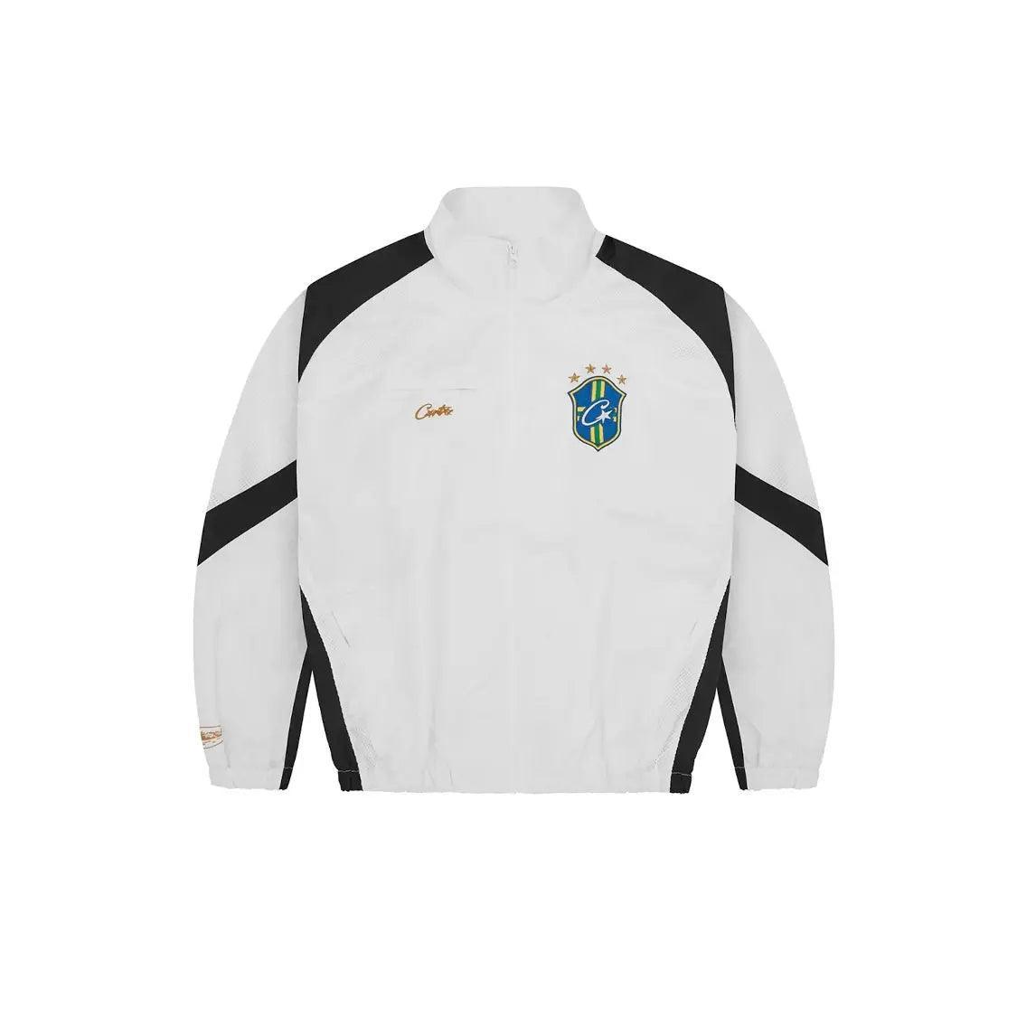 Veste Crtz Olymique Shuku Brasil coloris Blanc/Noir - JIRISU