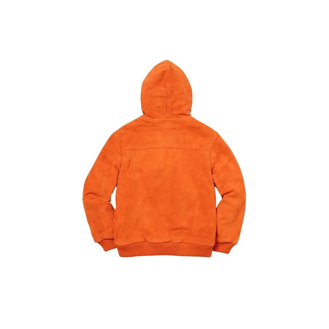 Veste Hooded Suede Work Jacket coloris orange - JIRISU