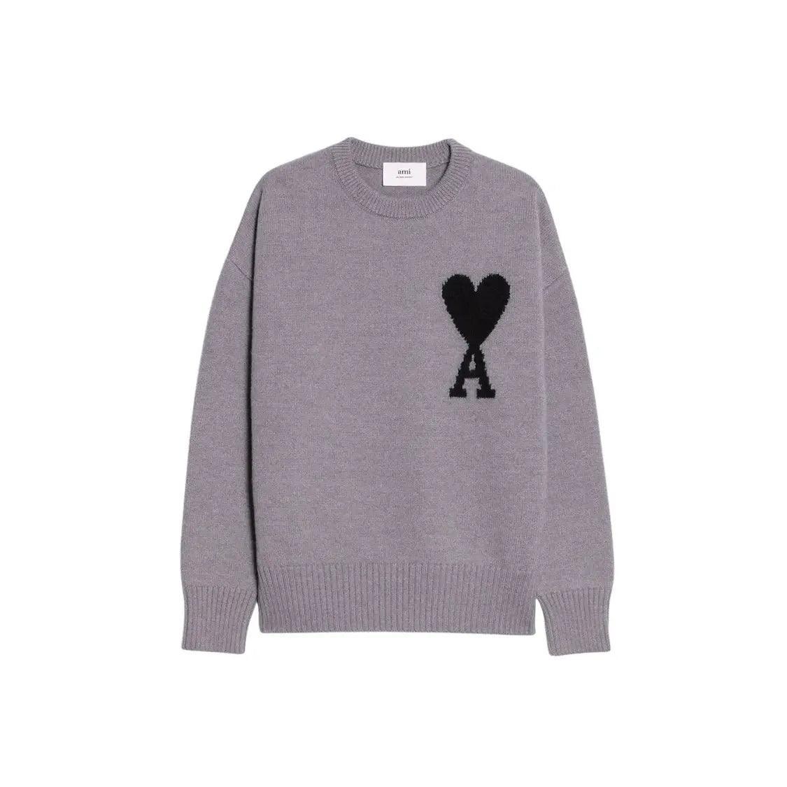 Pull Ami de Coeur Crewneck Gris - JIRISU