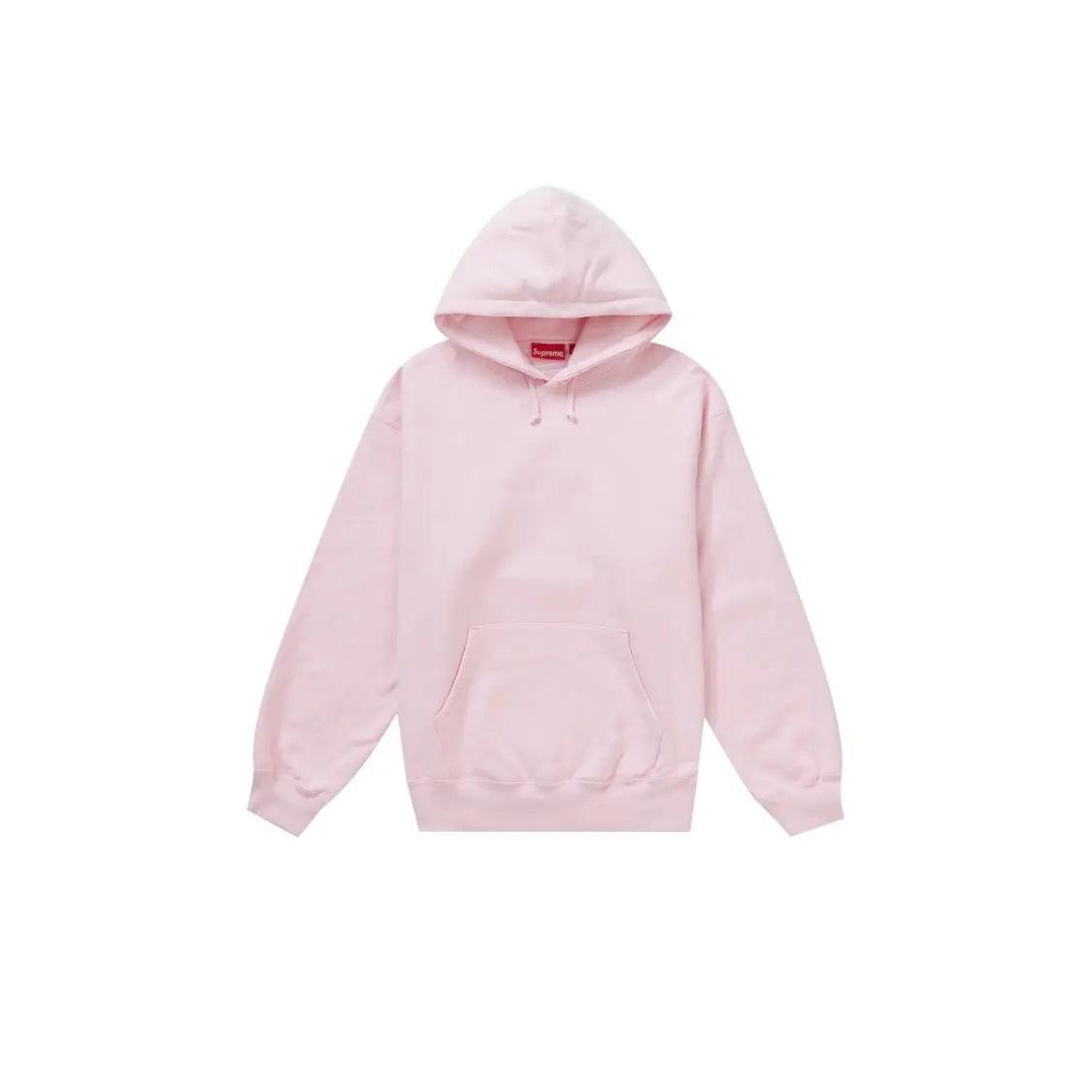 Sweat à capuche oversize satin FW23 rose clair (S) - JIRISU