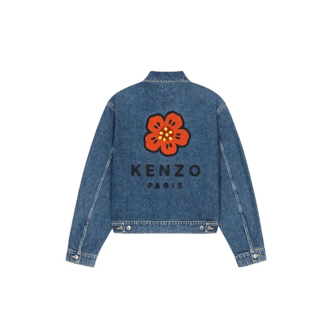 Veste en Denim Boke Flower brodée Jacket - JIRISU