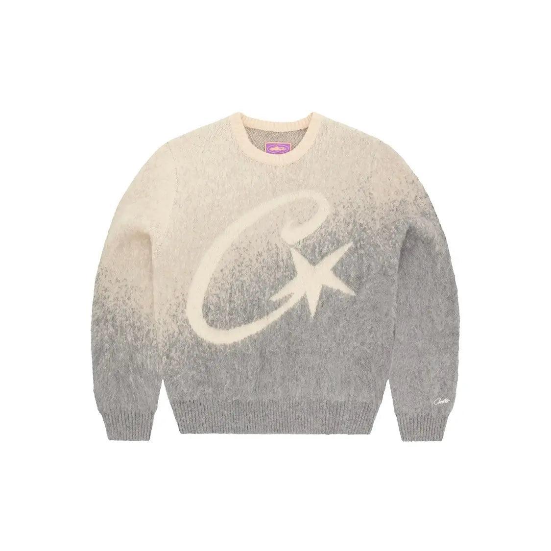 Pull C Star Gradient en Mohair Knit coloris gris - JIRISU